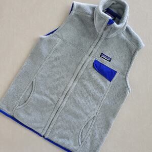 Patagonia Re Tool Vest Women S Gray Polartec Fleece Full Zip Hiking Outdoor Warm